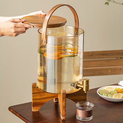 Dispensadores de líquidos unisex para café chá suco de frutas água licor vidro bebida suco bebida com torneira