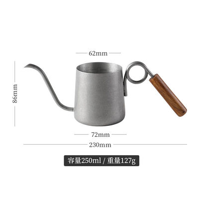 Com estoque Moderna máquina de café de pescoço de galinha de aço inoxidável com boca de gotejamento de punção de mão longa