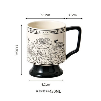 Taças de café retrô Ideal para servir café Leite Suco de chá ou outras bebidas