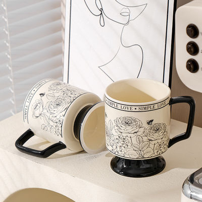 Taças de café retrô Ideal para servir café Leite Suco de chá ou outras bebidas