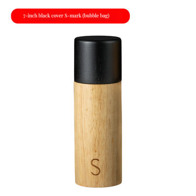 Moinho de pimenta sal 7 polegadas ajustável de cerâmica Manual Shakers Set madeira de carvalho Design elegante