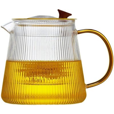Elegante e clássico garrafas de água de vidro de alto borosilicato 500ml / 800ml / 1000ml para fins