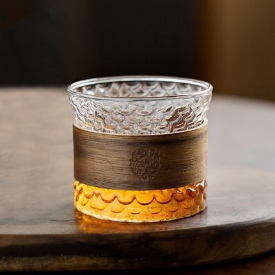 150ml Anel de isolamento térmico Copo de vidro para água potável Café chá em estilo de design moderno