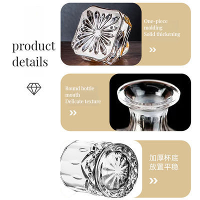 Conjunto personalizado de barras de logotipo de cristal de vidro de oxford whisky decantador de conjunto para especialistas em uísque