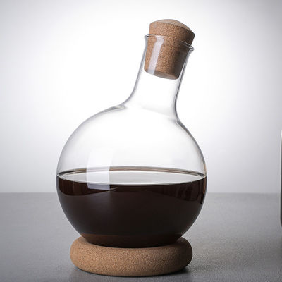 Dispensador de vinho de vidro borosilicato soprado à mão para vinho tinto