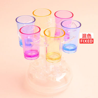 Dispensador de vidro de 6 tiros e suporte para cocktails de uísque perfeitos.