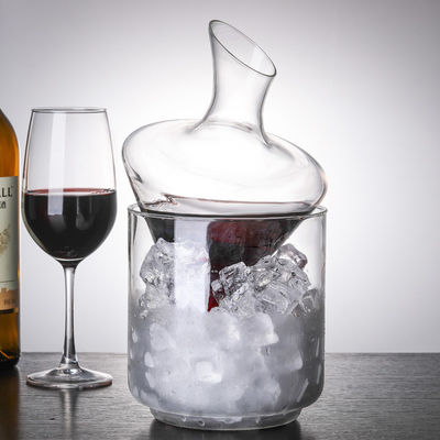 Garrafa de decantação vidro de alto borosilicato claro 1000ml com design elegante e moderno