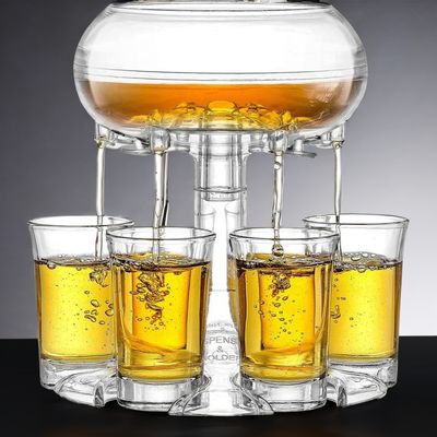 Exquisito Dispensador de 6 copos e suporte para festas Barware Cocktails de cerveja e uísque