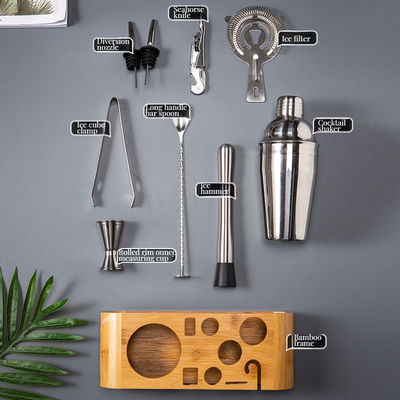 Conveniente e profissional de aço inoxidável Boston Cocktail Mixer Set para bartending