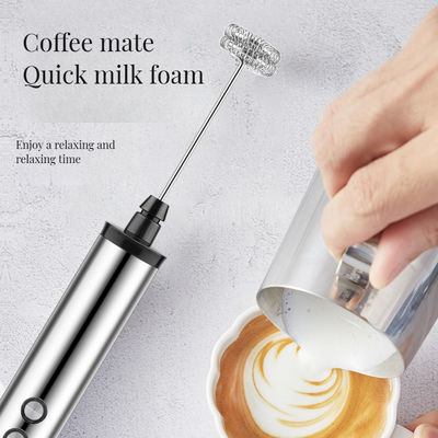 304 aço inoxidável espuma de leite automática máquina de café elétrica portátil com Whisk
