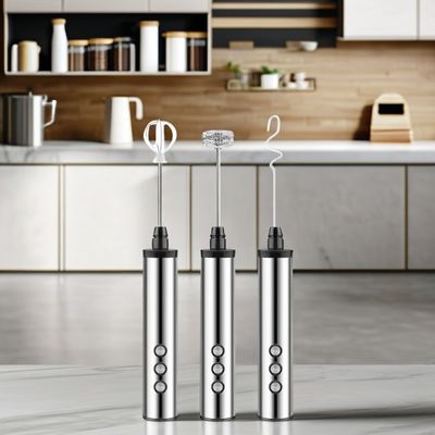Espuma de leite elétrica italiana multifuncional com bateria recarregável - Design moderno