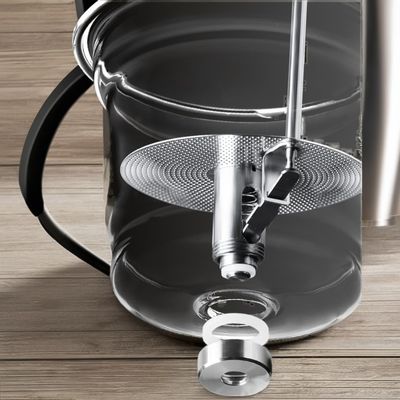 Filtros de Chá Copo de Chá Russo de vidro gravado personalizável com faixa de madeira resistente ao calor