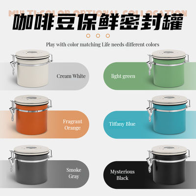 Embalagem de armazenamento de alimentos Modernas latas de café de aço inoxidável 304 com conservação respirável