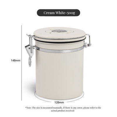 Embalagem de armazenamento de alimentos Modernas latas de café de aço inoxidável 304 com conservação respirável