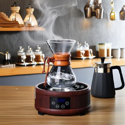 Logotipo personalizado Máquina de café de vidro de borosilicato de parede dupla para resistência ao calor incomum
