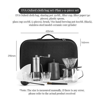 Amantes do café Set de iniciação estilo clássico com moldeira Moca Pot e utensílios