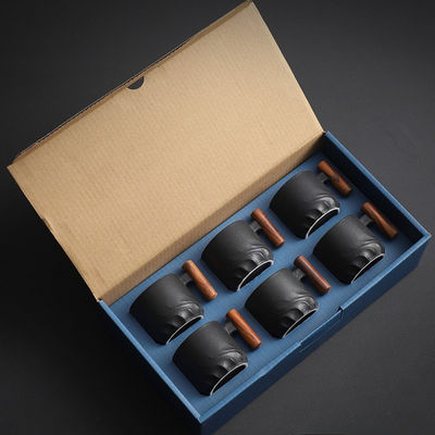 Moderno Design Cerâmica Esmalte Camping Taça de Café Taça Personalizado com Opções Personalizáveis