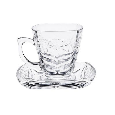 Conjunto de taça de café e prato de porcelana de cerâmica de design simples para decoração residencial