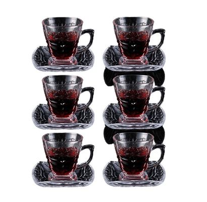 Conjunto de taça de café e prato de porcelana de cerâmica de design simples para decoração residencial