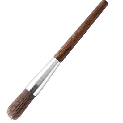 Barista cozinha mão moedor de café estilo vintage escova de limpeza com alça de madeira