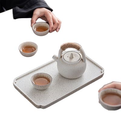 Conjunto de chá de Kung Fu de porcelana japonesa Moderno Teapot de manuseio em loop com caixa de presente