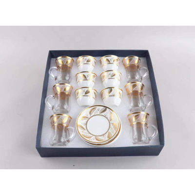 Conjunto de taças de café de vidro de moda