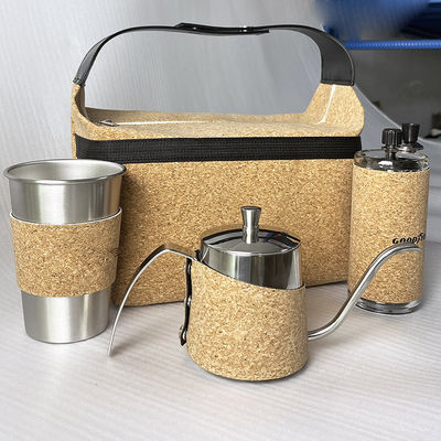 Conjunto de moedor de café manual de aço inoxidável de tamanho portátil para café fresco
