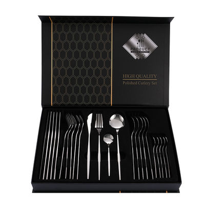 Set de talheres de ouro de casamento 101 de aço inoxidável
