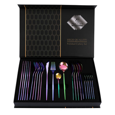 Set de talheres de ouro de casamento 101 de aço inoxidável