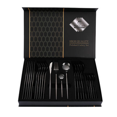 Set de talheres de ouro de casamento 101 de aço inoxidável