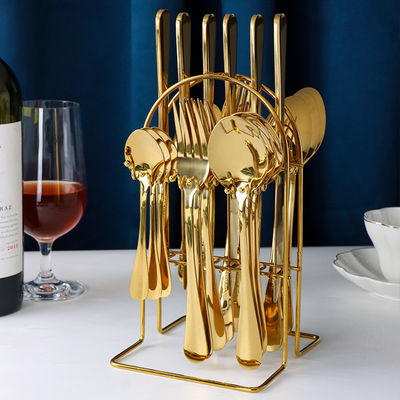 Modern Luxury Gold Cutlery Set Sustentável e Estilizado 101 aço inoxidável