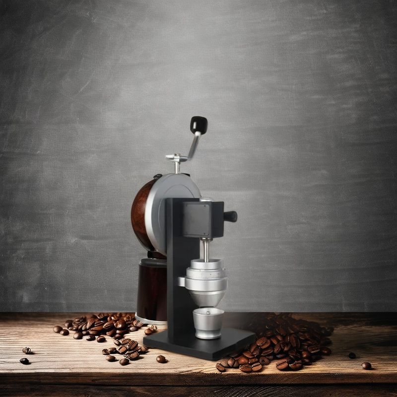 Dimensão personalizada 83mm Conical Burr Grinder de café mão manivela Corpo de liga de alumínio para ferramentas de chá de café