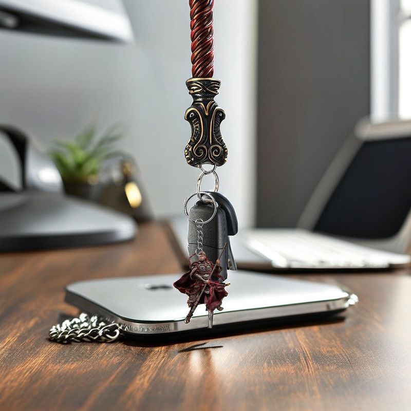 Cor personalizada Wukong Keychain Preto Acrílico 2D Pendente Flat para Mochila Computador de Carro