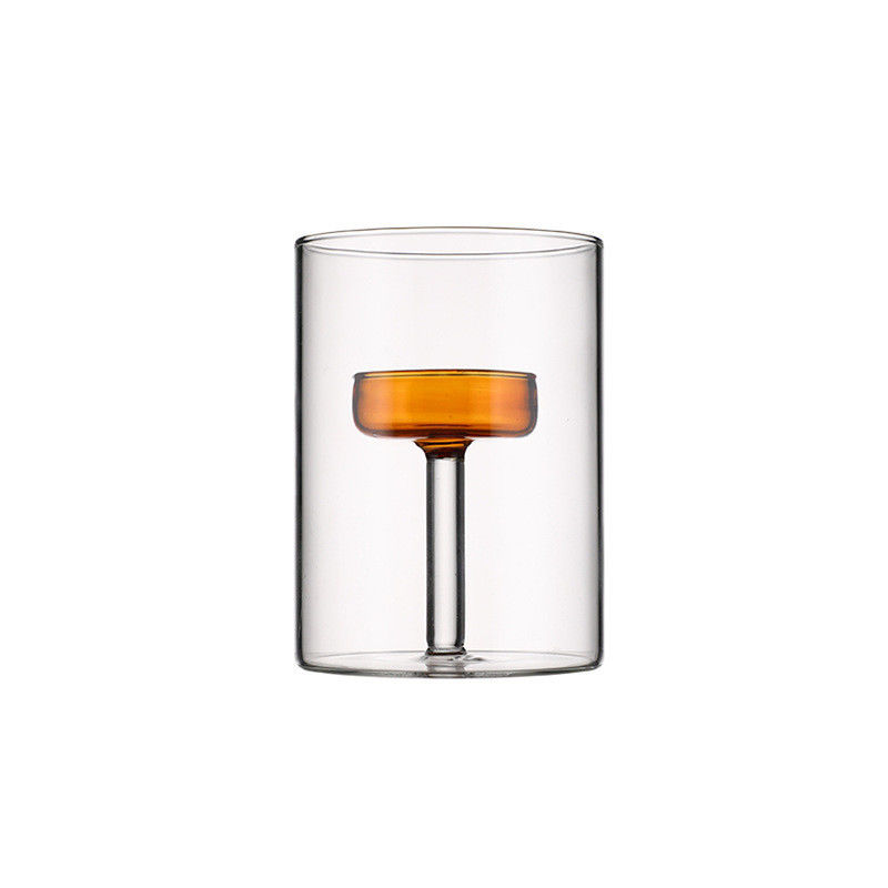 Impressão de tela de seda Porta-velas de frasco de vidro transparente para decoração doméstica no Dia dos Namorados