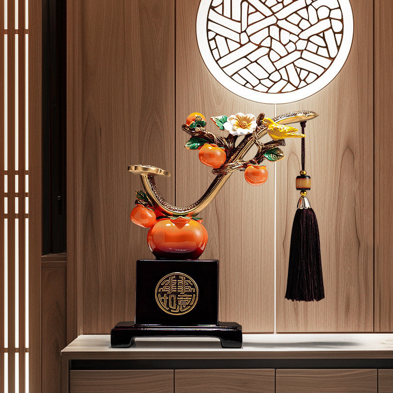 Cor personalizada Estilo de design moderno Gabinete de vinhos Persimmon e unidade de TV para o seu espaço