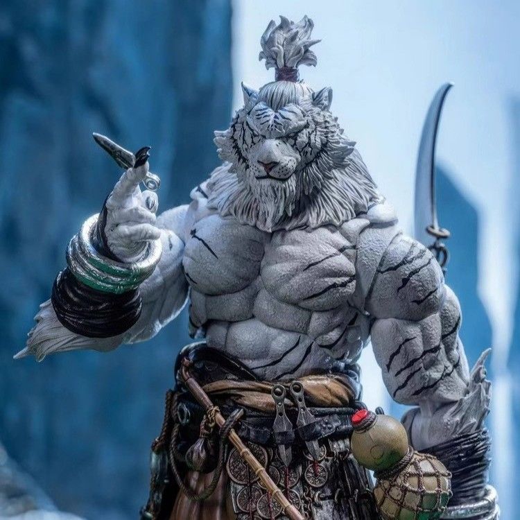 Dimensão personalizada Maestro União 1/12 Escala Furay Planet Blade Master Weng Tiger Action Figure Edição Branca