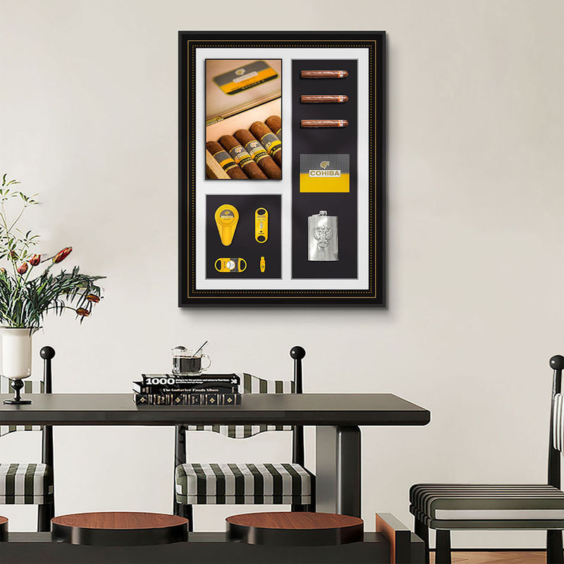 Pintura artística de charutos em 3D de estilo pós-moderno perfeita para cafés e restaurantes