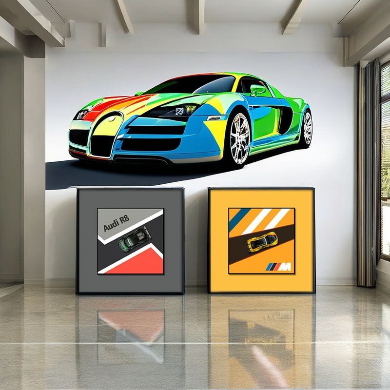 Muralhas de carro de liga elétrica decoração perfeita para casa bh6