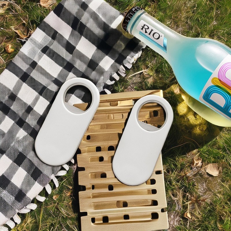 Abridor de garrafas de vinho de aço inoxidável magnético com design simples