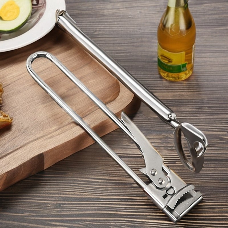 Abridor de tampa de torção sem esforço aço inoxidável ajustável fácil abertura de lata para presentes