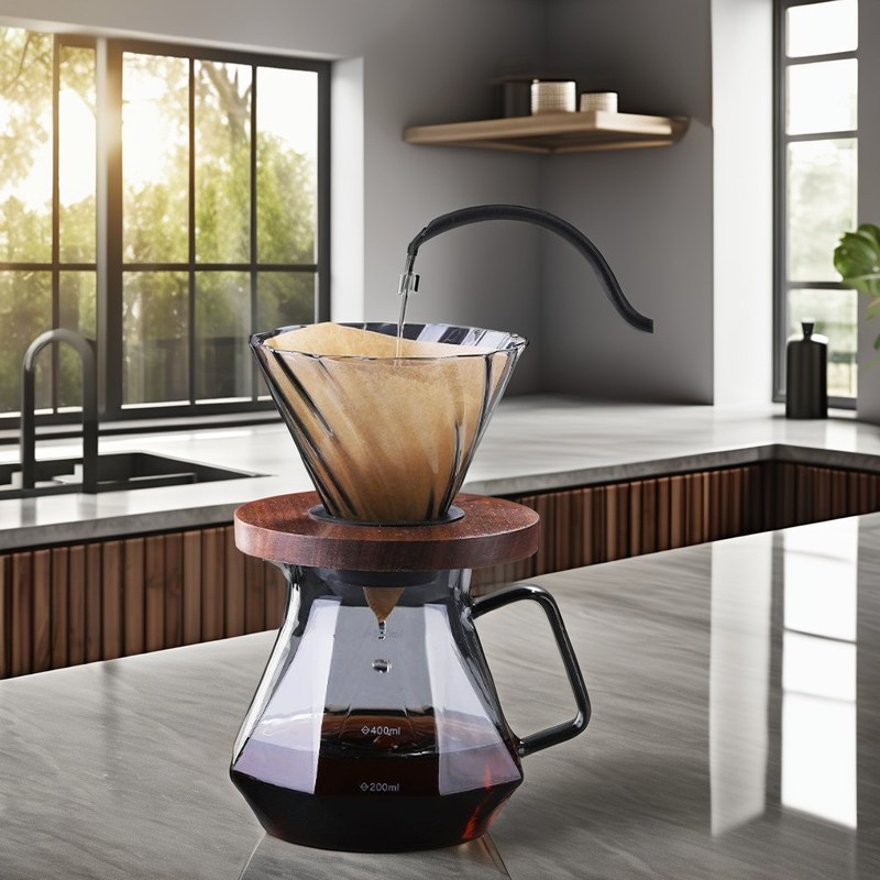 Pot Filtro de Espresso de Vidro de Alto Borosilicato A escolha definitiva para a vida cotidiana em casa