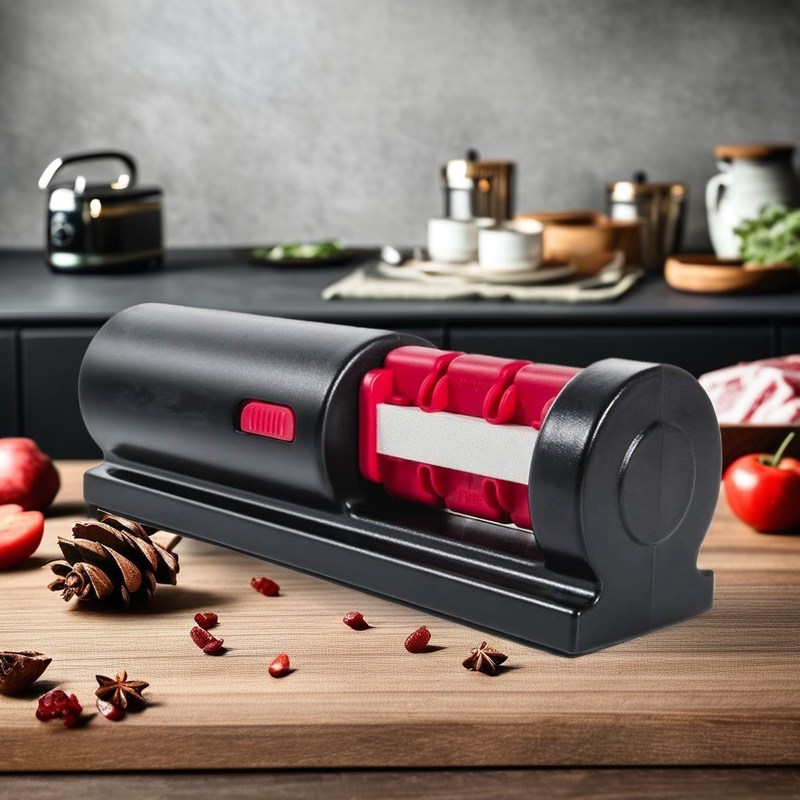 Aperadores de logotipo personalizados Aperadores de faca e tesoura 4 em 1 para moagem de aço em casa