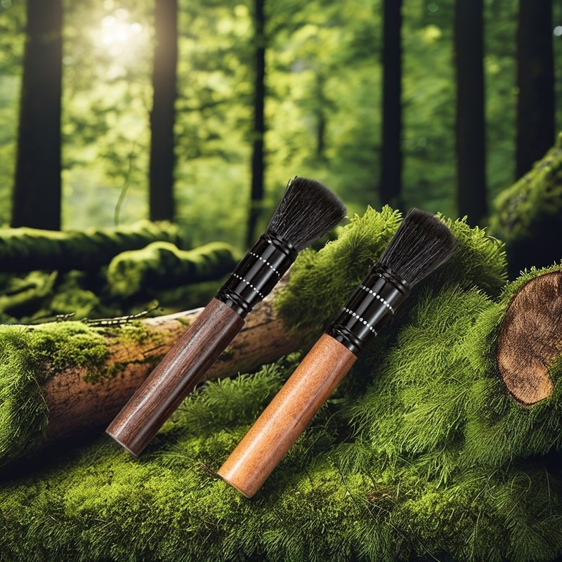 Borracha de limpeza de cabo de madeira maciça para moedor de máquina de café de cozinha doméstica