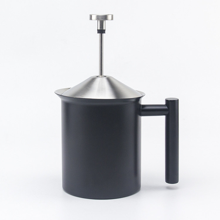 800 ml Mixer de leite de café portátil HomeGoal Espinha manual de aço inoxidável com filtro