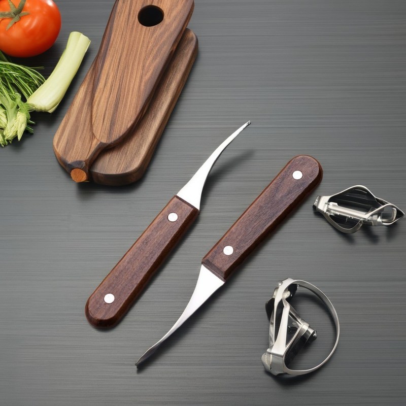 Prepare peixe e frutos do mar de forma eficiente com este descascador de camarão de aço inoxidável durável