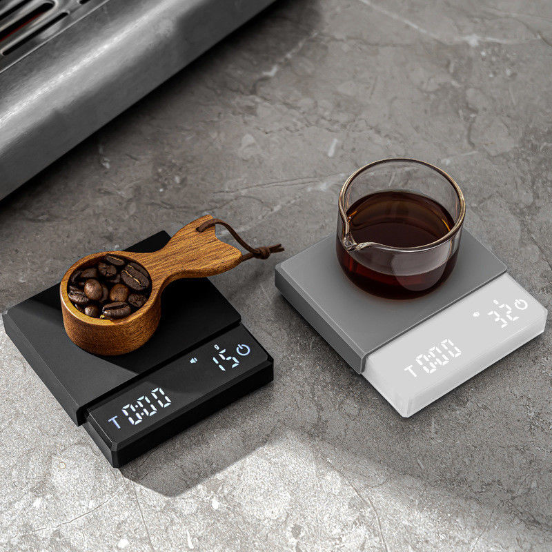 Escala de pesagem de alimentos de cozinha com ecrã LCD para TIMEMORE Escala eletrônica de café 2 kg