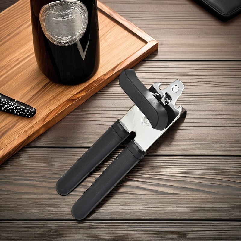 Abridor de lata doméstico versátil com logotipo personalizado e material de aço inoxidável durável