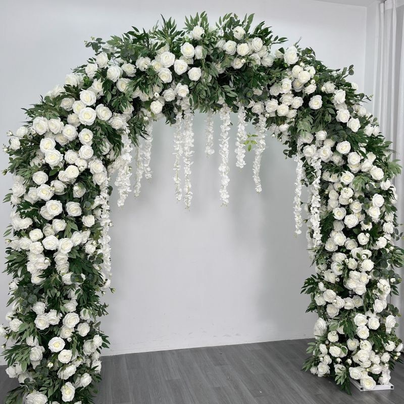Dia das Mães Arco de flores em forma de coração Stand para Restaurante Bar Hotel Decoração de casamento