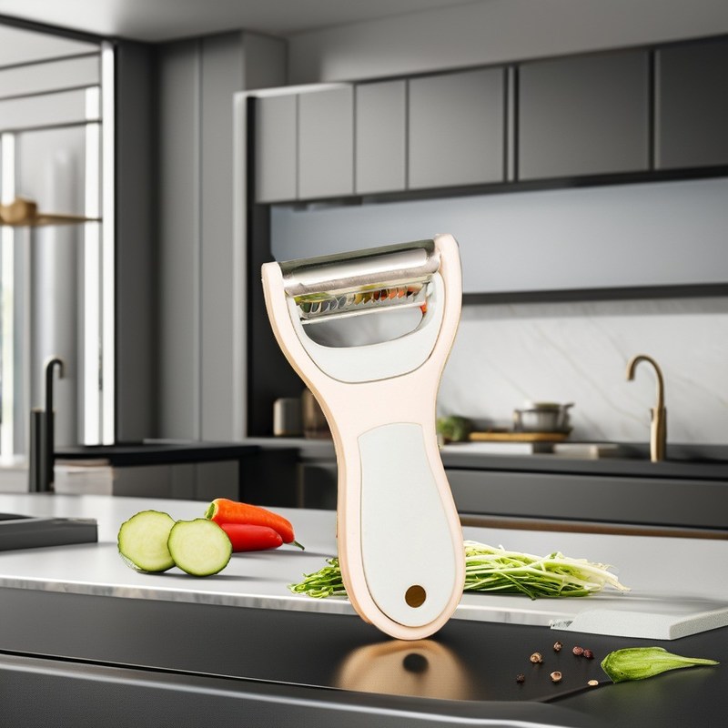 Cortador de vegetais de mão 2 em 1 Descascador de metal Mini ferramentas manuais de aço duráveis