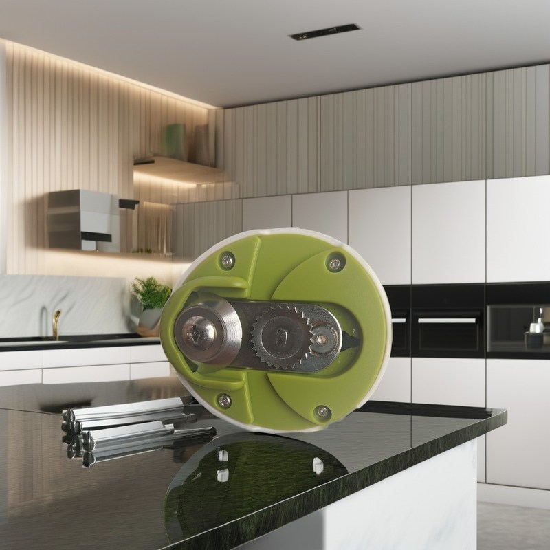 Ferramenta de cozinha de metal multifunção resistente à ferrugem manual abrador de lata para corte lateral